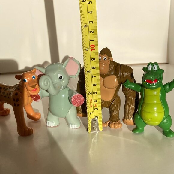 Rainforest Cafe Action Figure Lot of 5 Animals 3.5" Tall 2000 Jaguar Gorilla - Picture 3 of 16